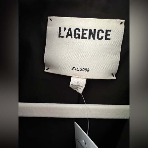 L’Agence Kenzie Blazer In Black Women’s Size 2 New - Picture 7 of 11